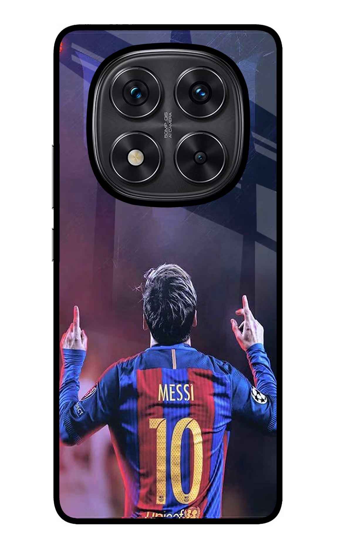 Messi Redmi Note 14 Pro 5G Glass Case Back Cover by Casekaro