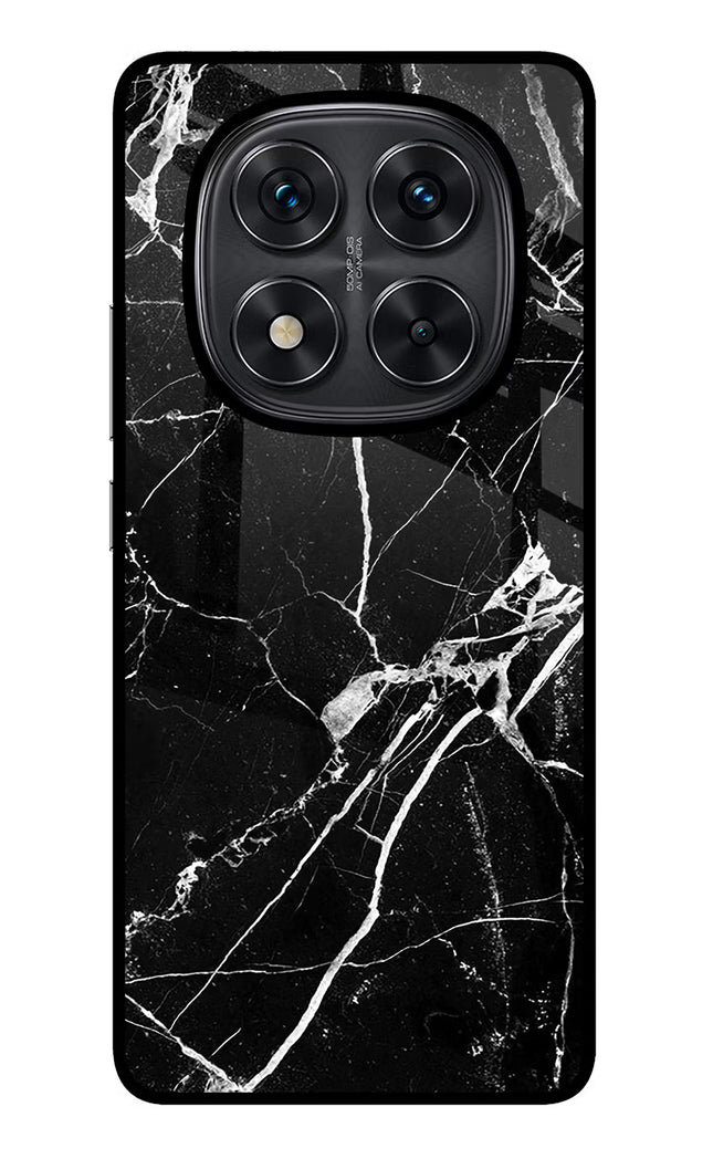 Black Marble Pattern Redmi Note 14 Pro 5G Glass Case