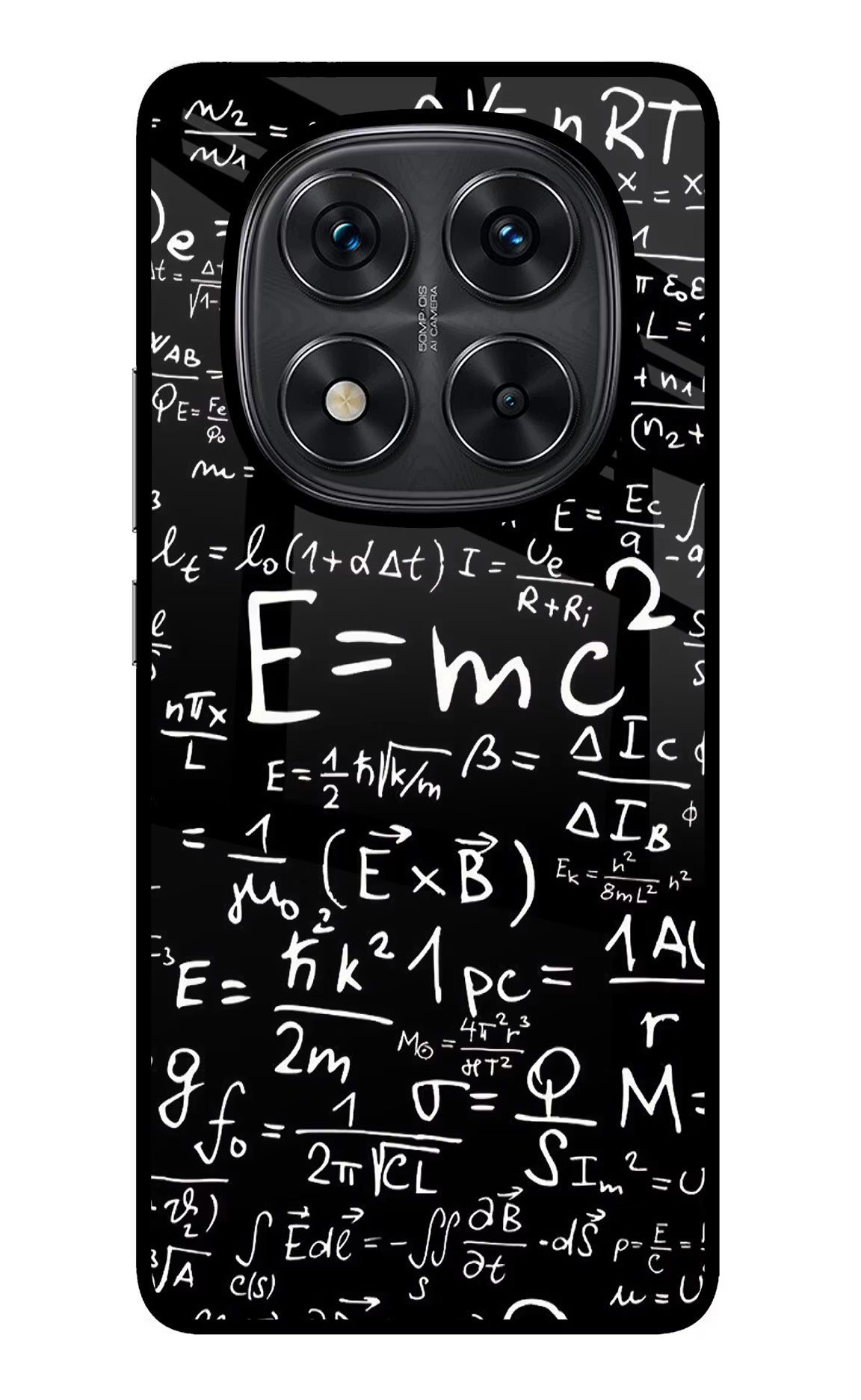 Physics Formula Redmi Note 14 Pro 5G Glass Case Back Cover by Casekaro