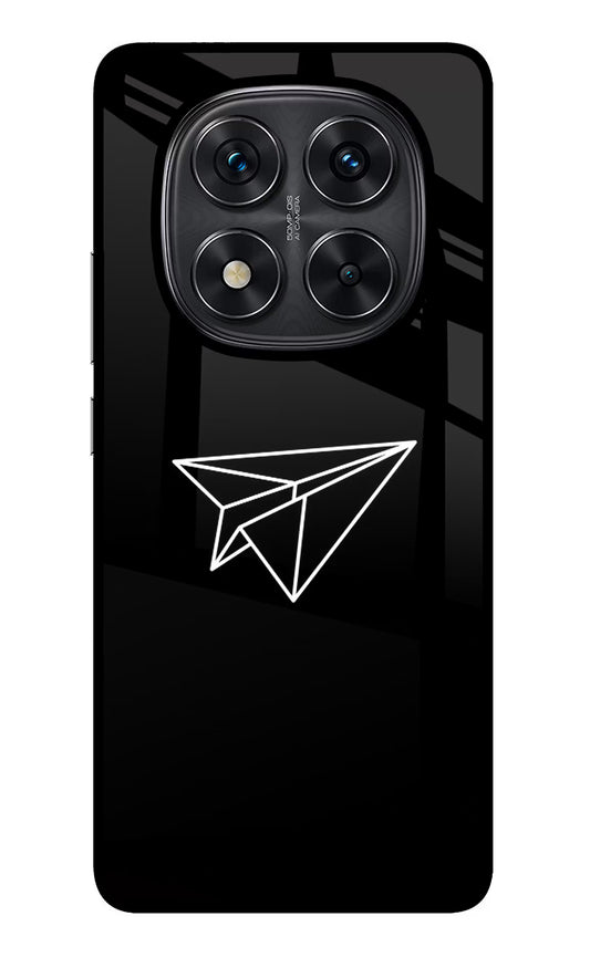 Paper Plane White Redmi Note 14 Pro 5G Glass Case