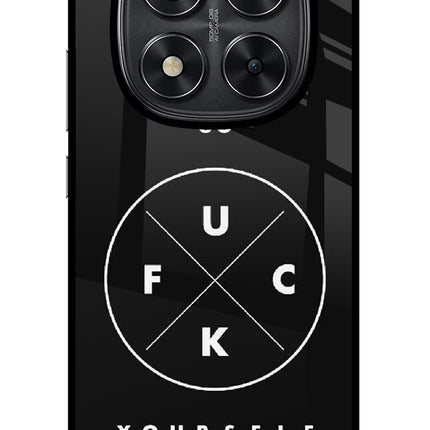 Go Fuck Yourself Redmi Note 14 Pro 5G Glass Case Back Cover by Casekaro