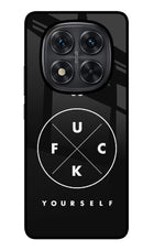 Go Fuck Yourself Redmi Note 14 Pro 5G Glass Case Back Cover by Casekaro
