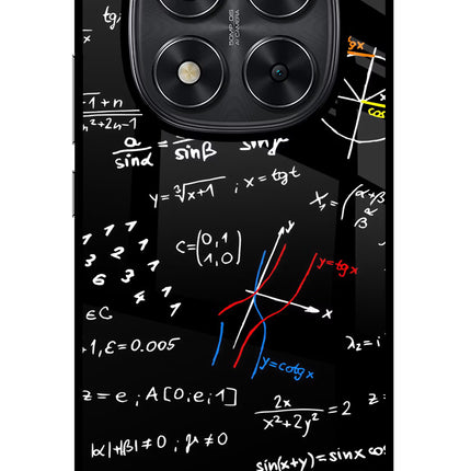 Mathematics Formula Redmi Note 14 Pro 5G Glass Case Back Cover by Casekaro