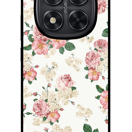 Flowers Redmi Note 14 Pro 5G Glass Case Back Cover by Casekaro