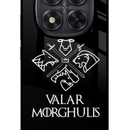Valar Morghulis | Game Of Thrones Redmi Note 14 Pro 5G Glass Case Back Cover by Casekaro