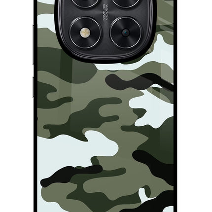 Camouflage Redmi Note 14 Pro 5G Glass Case Back Cover by Casekaro