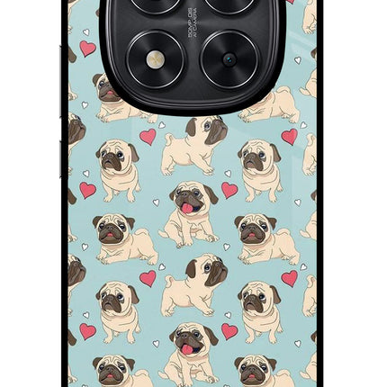 Pug Dog Redmi Note 14 Pro 5G Glass Case Back Cover by Casekaro