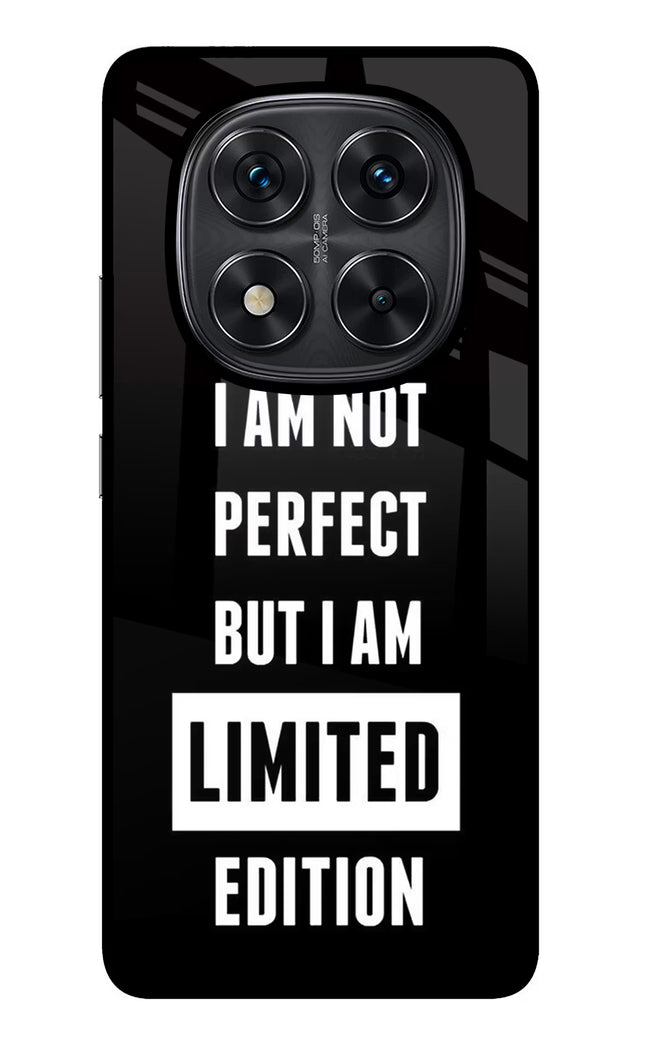 I Am Not Perfect But I Am Limited Edition Redmi Note 14 Pro 5G Glass Case Back Cover by Casekaro