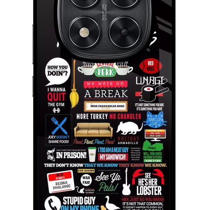 FRIENDS Redmi Note 14 Pro 5G Glass Case Back Cover by Casekaro