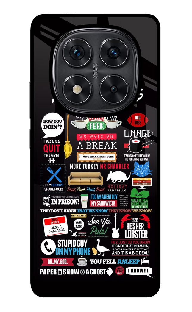 FRIENDS Redmi Note 14 Pro 5G Glass Case Back Cover by Casekaro