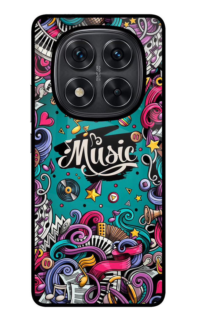Music Graffiti Redmi Note 14 Pro 5G Glass Case Back Cover by Casekaro
