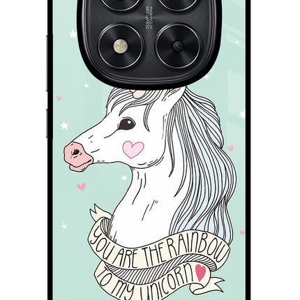 Unicorn Wallpaper Redmi Note 14 Pro 5G Glass Case Back Cover by Casekaro