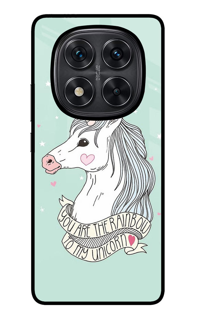 Unicorn Wallpaper Redmi Note 14 Pro 5G Glass Case Back Cover by Casekaro