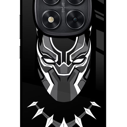 Black Panther Redmi Note 14 Pro 5G Glass Case Back Cover by Casekaro