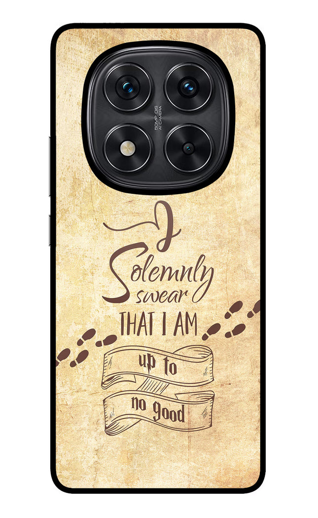 I Solemnly swear that i up to no good Redmi Note 14 Pro 5G Glass Case Back Cover by Casekaro
