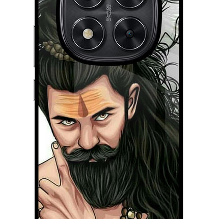 Mahadev Redmi Note 14 Pro 5G Glass Case Back Cover by Casekaro