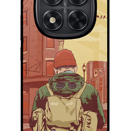 Adventurous Redmi Note 14 Pro 5G Glass Case Back Cover by Casekaro