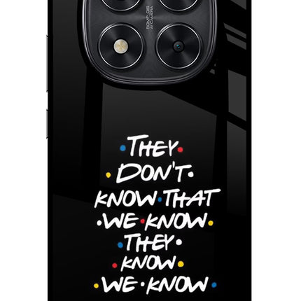 FRIENDS Dialogue Redmi Note 14 Pro 5G Glass Case Back Cover by Casekaro