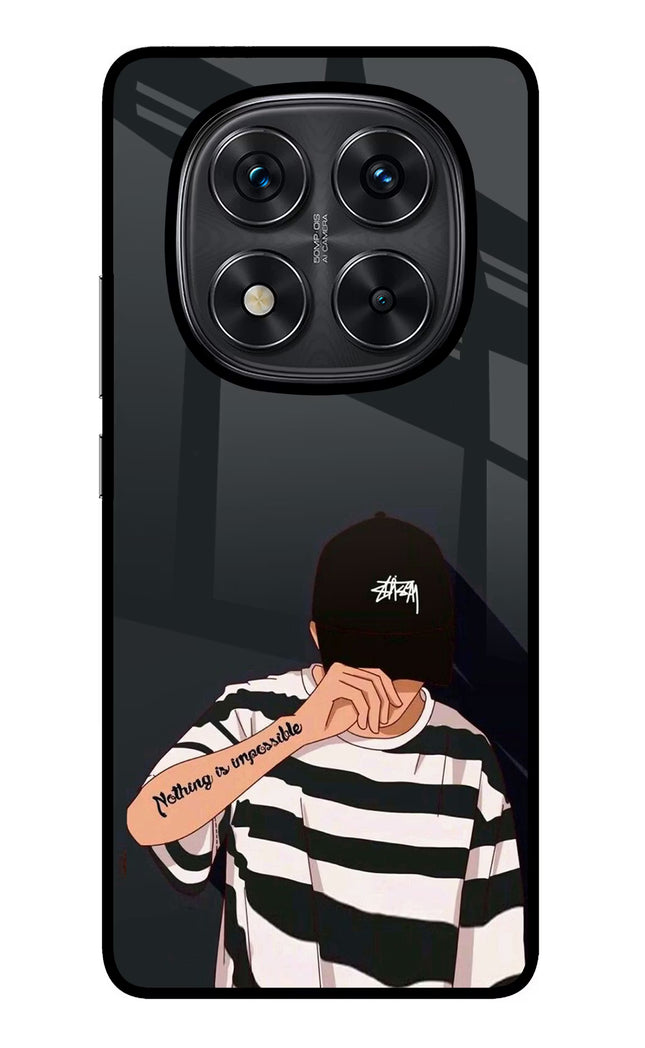 Aesthetic Boy Redmi Note 14 Pro 5G Glass Case Back Cover by Casekaro