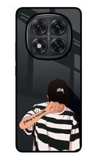Aesthetic Boy Redmi Note 14 Pro 5G Glass Case Back Cover by Casekaro