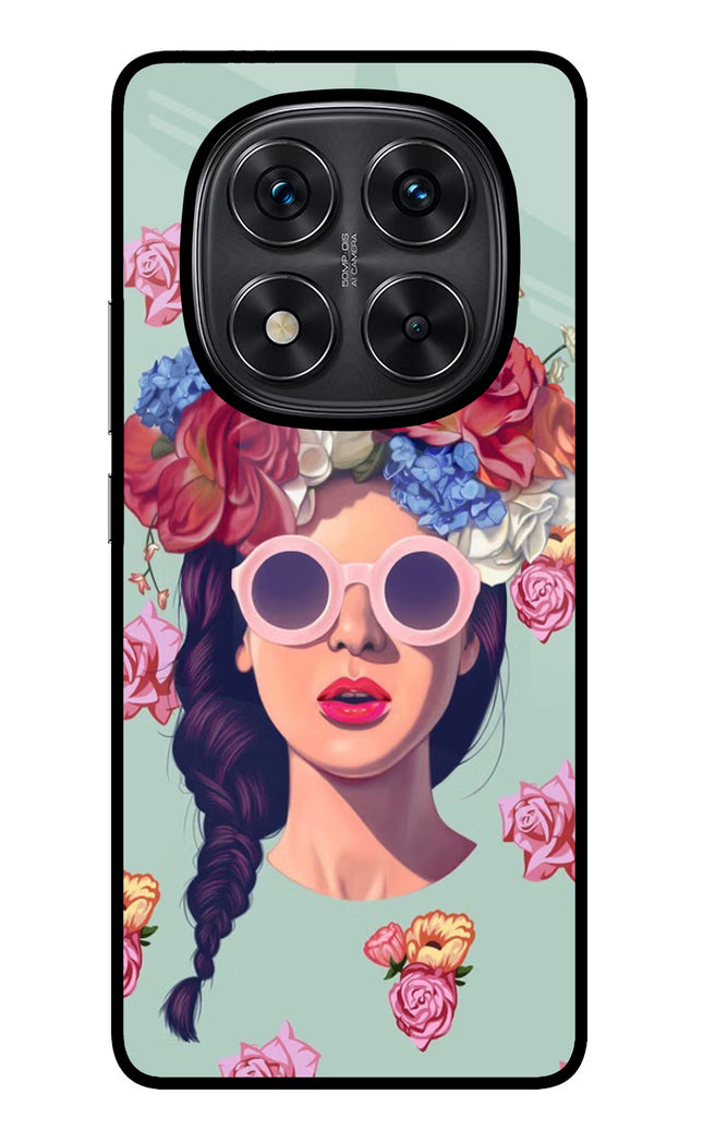 Pretty Girl Redmi Note 14 Pro 5G Glass Case Back Cover by Casekaro