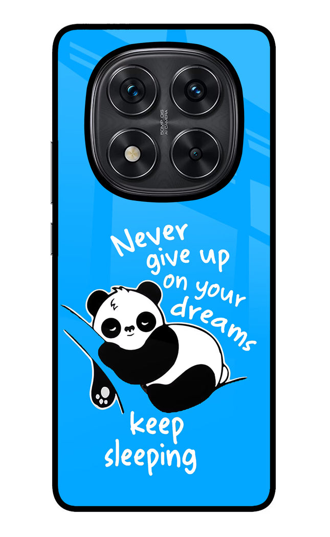 Keep Sleeping Redmi Note 14 Pro 5G Glass Case Back Cover by Casekaro