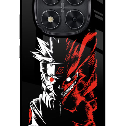 Naruto Two Face Redmi Note 14 Pro 5G Glass Case Back Cover by Casekaro