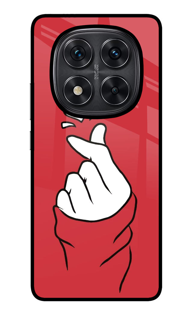 Korean Love Sign Redmi Note 14 Pro 5G Glass Case Back Cover by Casekaro