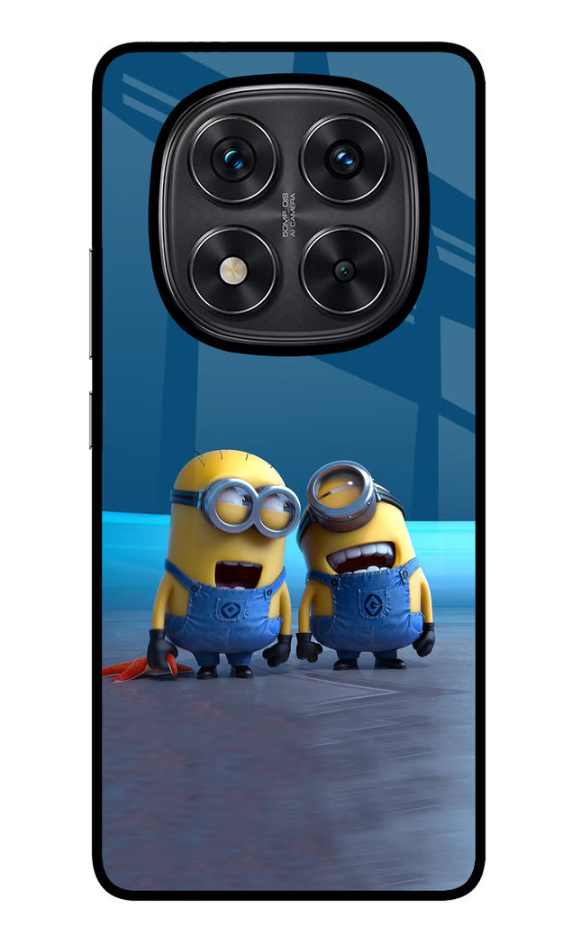 Minion Laughing Redmi Note 14 Pro 5G Glass Case Back Cover by Casekaro