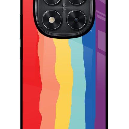 Rainbow Redmi Note 14 Pro 5G Glass Case Back Cover by Casekaro