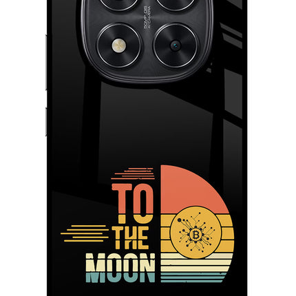 To the Moon Redmi Note 14 Pro 5G Glass Case Back Cover by Casekaro
