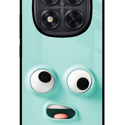 Funny Cartoon Redmi Note 14 Pro 5G Glass Case Back Cover by Casekaro