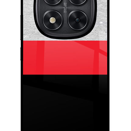 Tri Color Pattern Redmi Note 14 Pro 5G Glass Case Back Cover by Casekaro