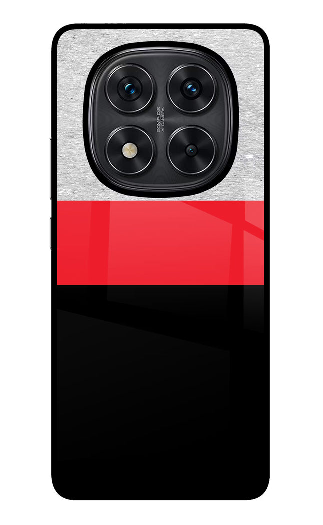 Tri Color Pattern Redmi Note 14 Pro 5G Glass Case Back Cover by Casekaro