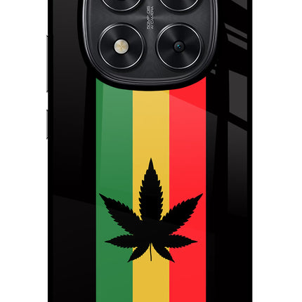 Weed Flag Redmi Note 14 Pro 5G Glass Case Back Cover by Casekaro