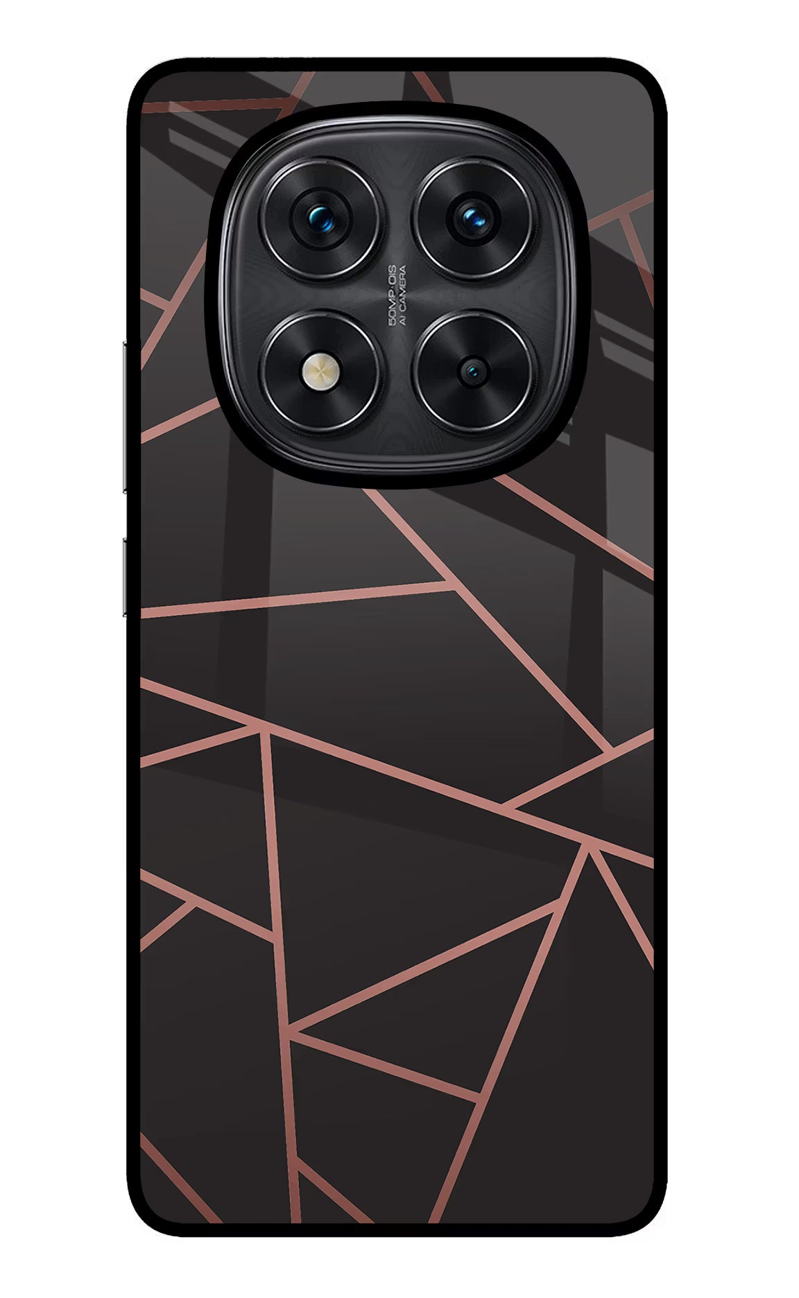 Geometric Pattern Redmi Note 14 Pro 5G Glass Case Back Cover by Casekaro