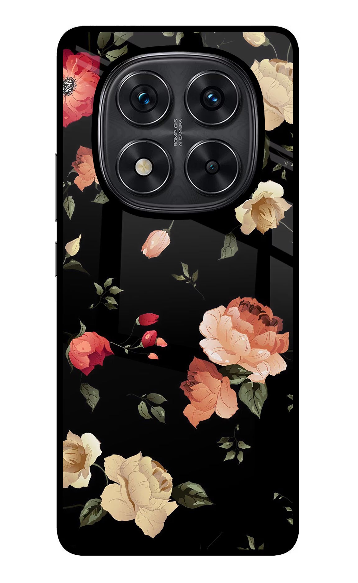 Flowers Redmi Note 14 Pro 5G Glass Case