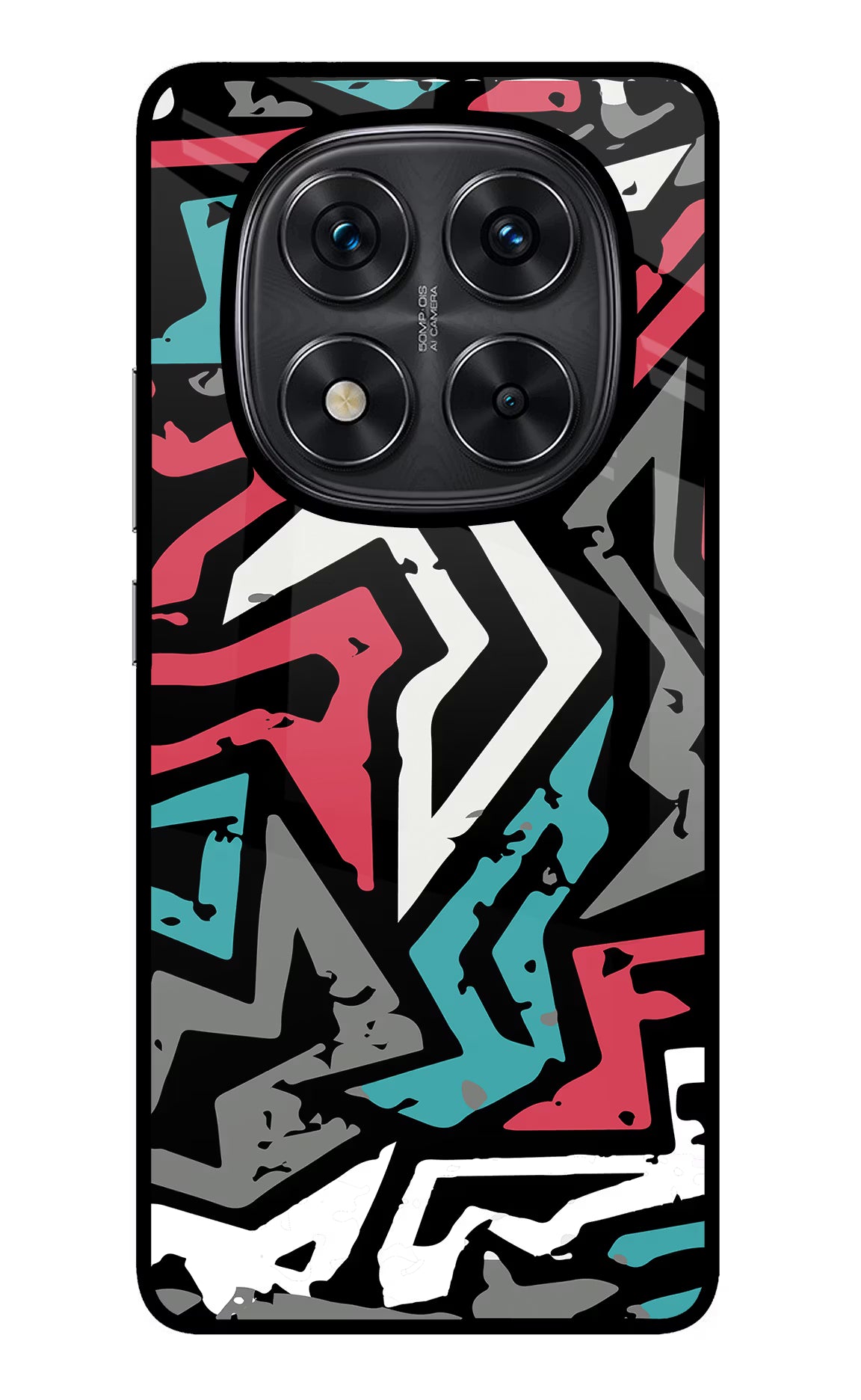 Geometric Graffiti Redmi Note 14 Pro 5G Glass Case