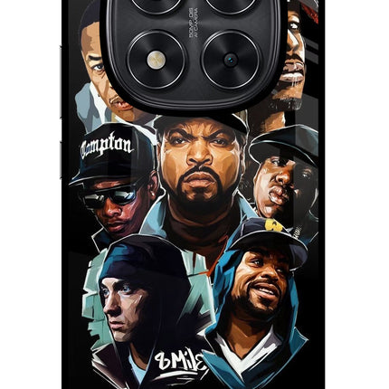 Rappers Redmi Note 14 Pro 5G Glass Case Back Cover by Casekaro
