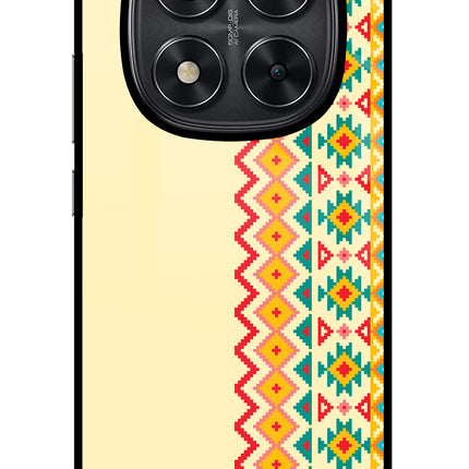 Ethnic Seamless Redmi Note 14 Pro 5G Glass Case Back Cover by Casekaro