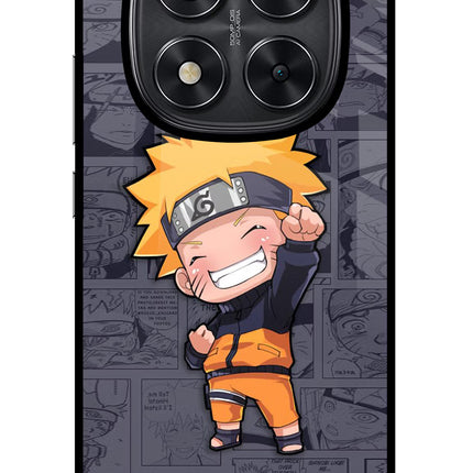 Chota Naruto Redmi Note 14 Pro 5G Glass Case Back Cover by Casekaro