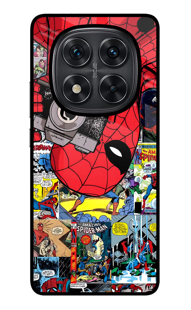Spider Man Redmi Note 14 Pro 5G Glass Case Back Cover by Casekaro