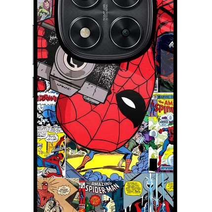 Spider Man Redmi Note 14 Pro 5G Glass Case Back Cover by Casekaro