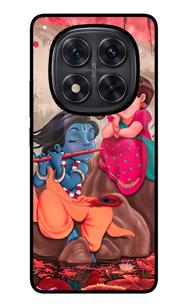 Radhe Krishna Redmi Note 14 Pro 5G Glass Case Back Cover by Casekaro
