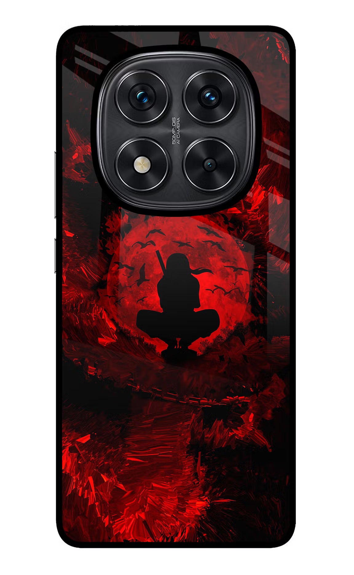 Itachi Uchiha Redmi Note 14 Pro 5G Glass Case Back Cover by Casekaro