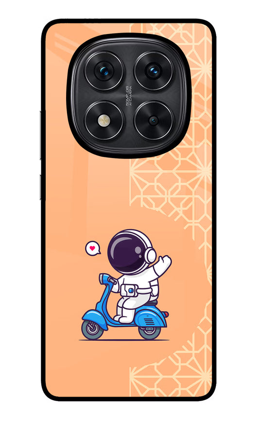 Cute Astronaut Riding Redmi Note 14 Pro 5G Glass Case