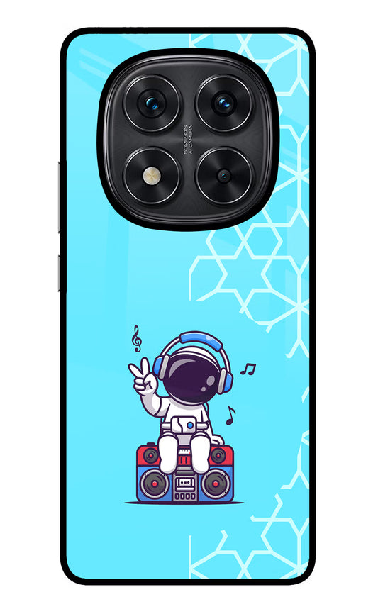 Cute Astronaut Chilling Redmi Note 14 Pro 5G Glass Case