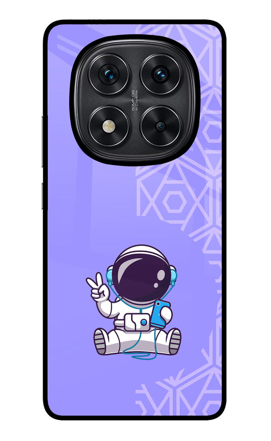 Cute Astronaut Chilling Redmi Note 14 Pro 5G Glass Case
