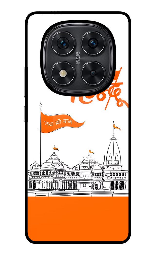 Jai Shree Ram Hindu Redmi Note 14 Pro 5G Glass Case Back Cover by Casekaro