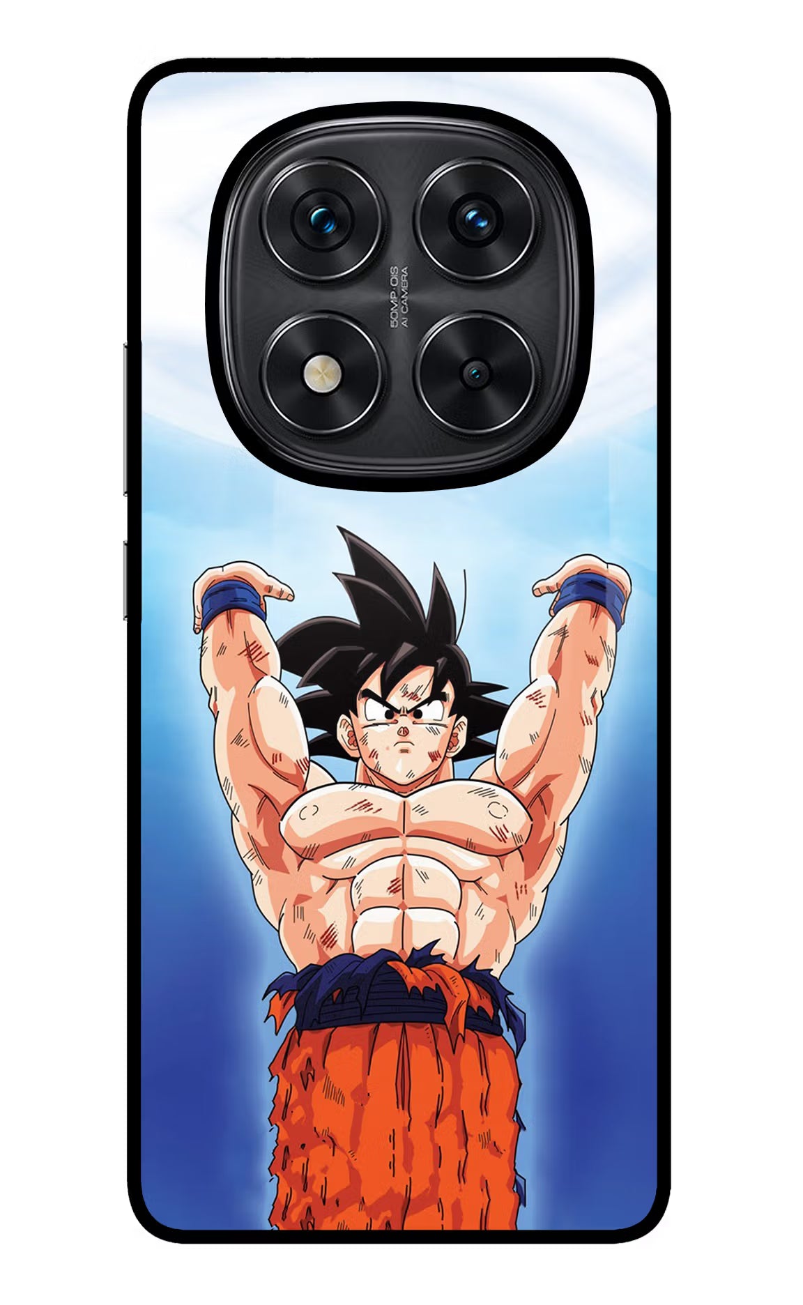 Goku Power Redmi Note 14 Pro 5G Glass Case Back Cover by Casekaro